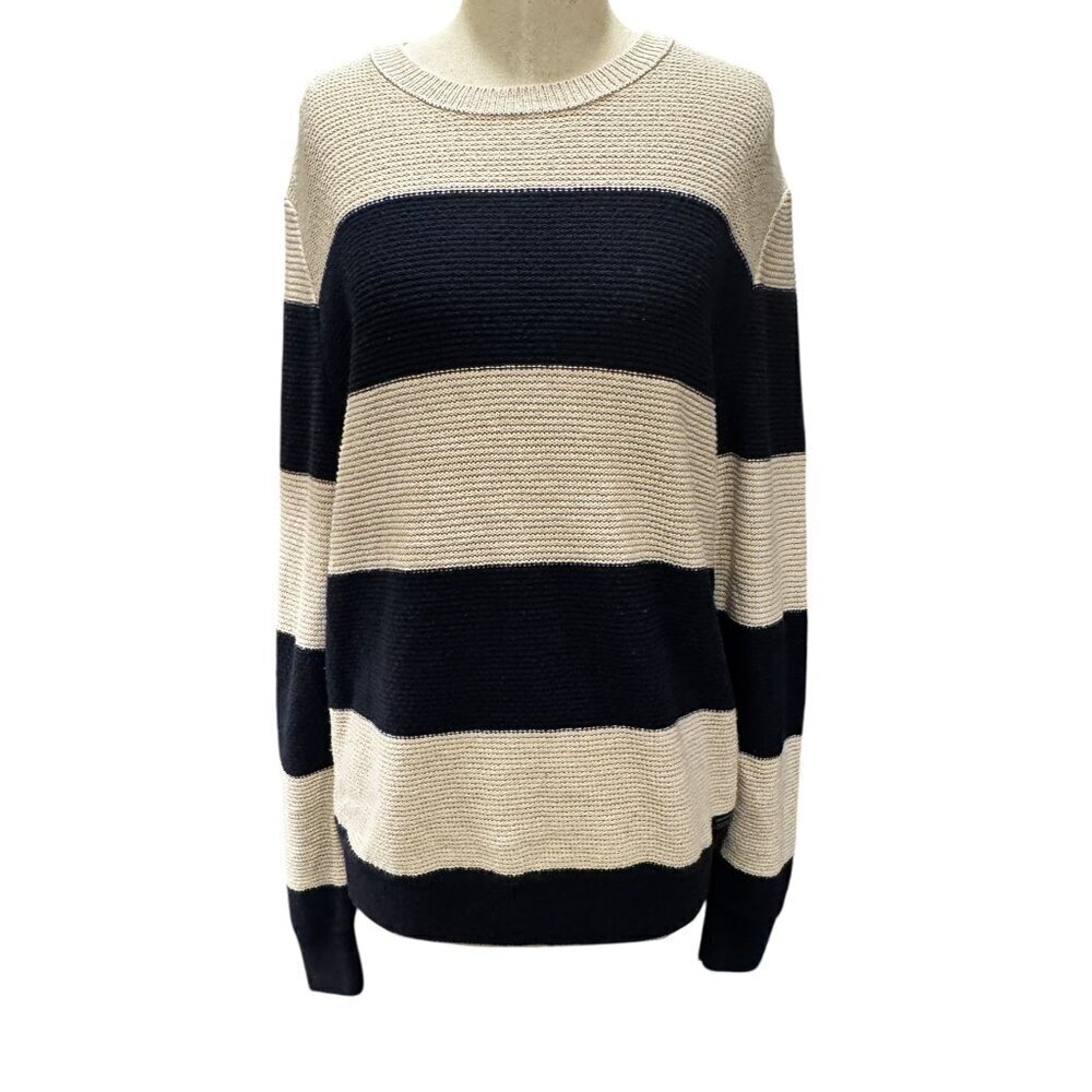 Vintage University Club Rowing Crew Striped Sweater | Size Medium